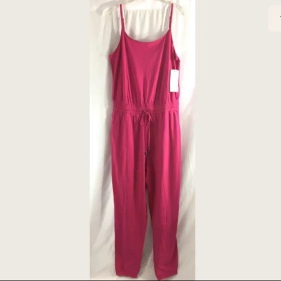 Off Air by Giuliana Pants - Off Air Giuliana Pink Jumpsuit Harem Leg 12 14 16W